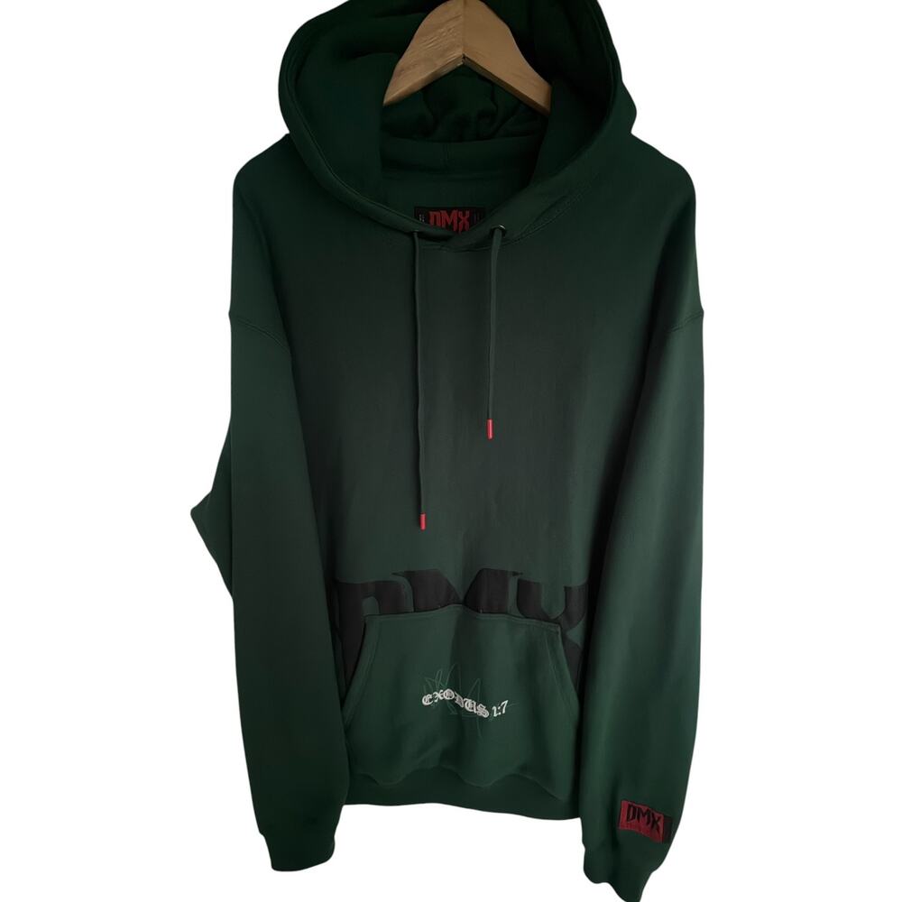 DMX Shoe Palace Exodus 1 7 Graphic Pullover Hoodie Green Mens XXL